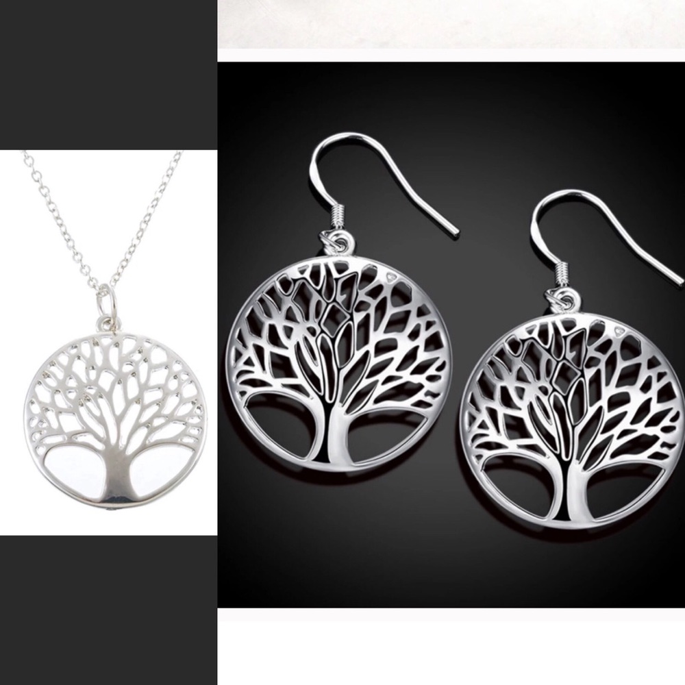 Sterling Silver Tree of Life Set